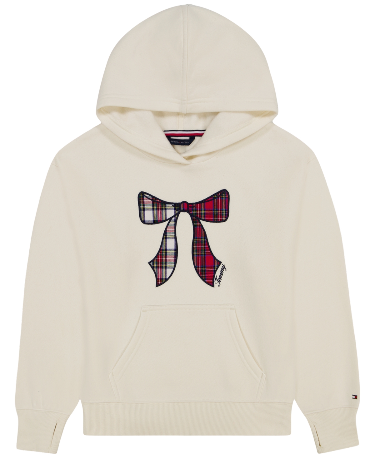 Tommy Hilfiger Girls' 7-16 Oversized-Hood Drop-Shoulder Fleece Hoodie
