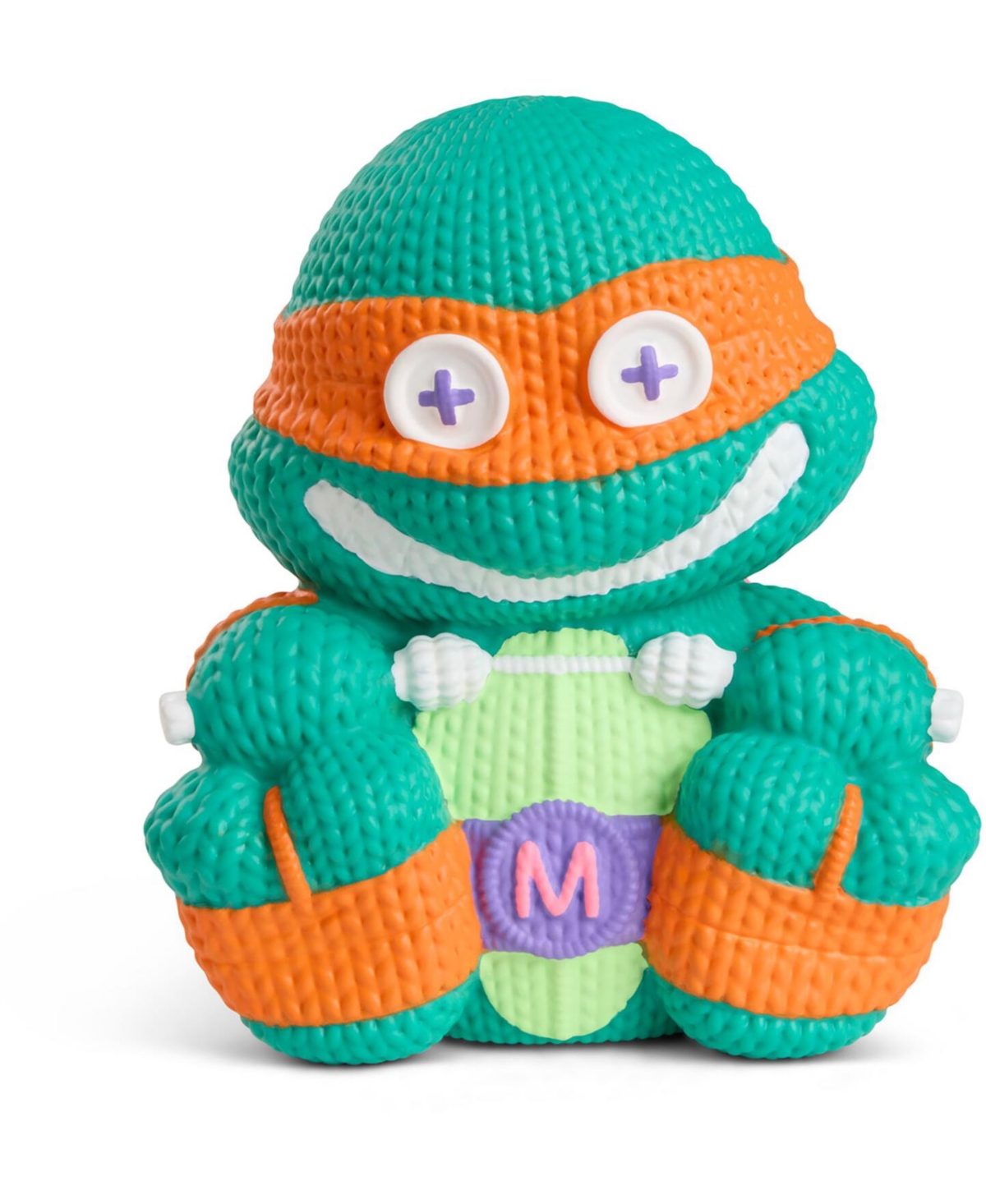 Handmade By Robots Teenage Mutant Ninja Turtles Michelangelo Limited Edition Blacklight 5.7"H Vinyl Figure, Ages 3+