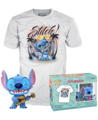 Pop! Lilo and Stitch Ukulele Stitch Flocked Action Figure and T-Shirt, 2-Piece Set, Ages 6+