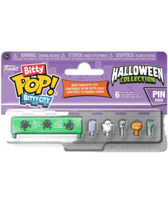 Bitty City Halloween Expansion 6-Piece Collectible Figurine Set, Ages 3+