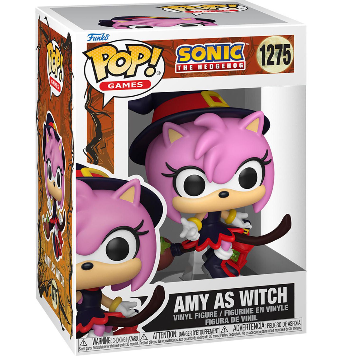 Фигурка Funko Pop Games Sonic: Эми в костюме ведьмы, от 3 лет — фото 3