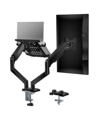 2-in-1 Full-Motion Adjustable Desk Mount for Laptops and Monitors with VESA 75/100mm