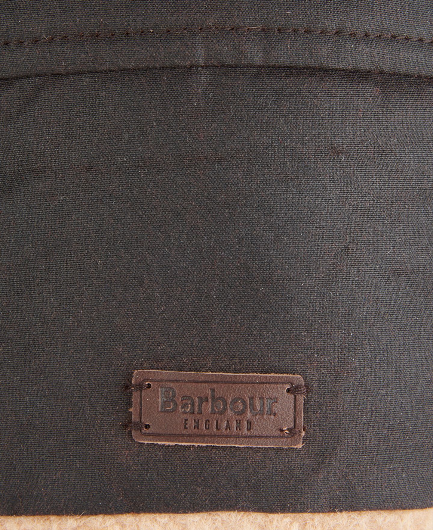 Мужской головной убор Barbour Waxed-Cotton Fleece-Lined Morar Trapper Hat, цвет: Оливковый — фото 14