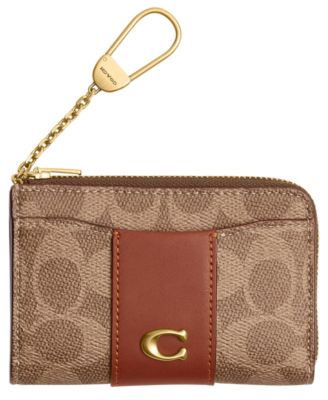 Signature Essential Key Zipper Card Case