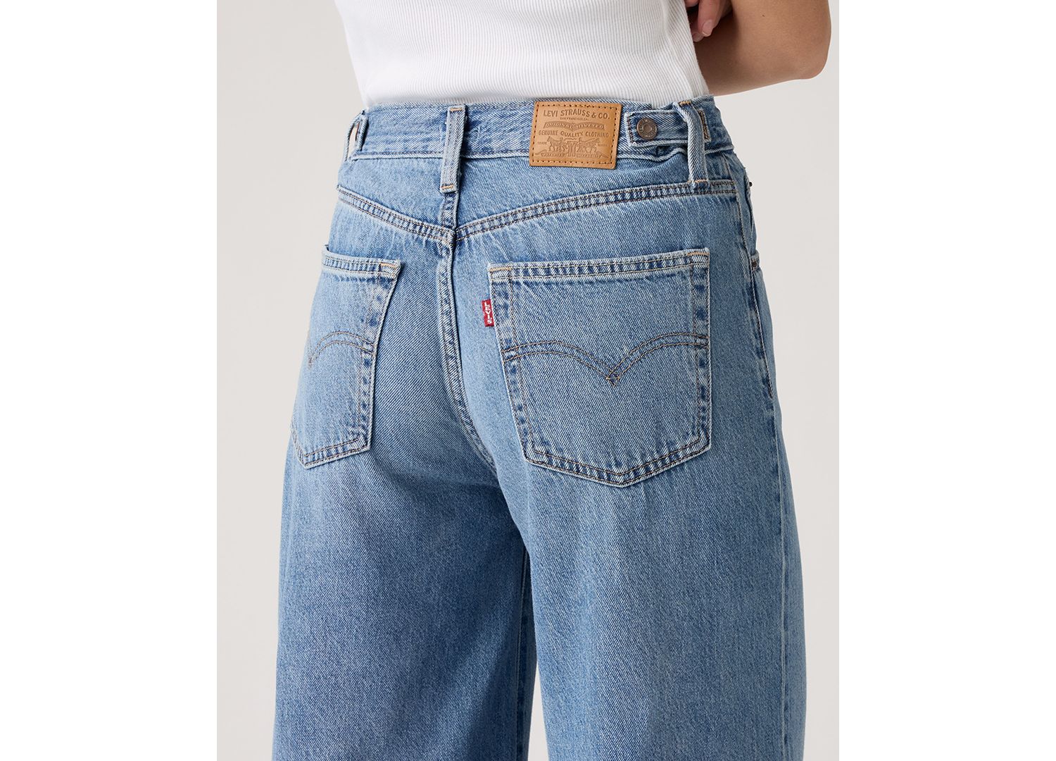 Premium Women's Cinch High-Rise Wide-Leg Jeans