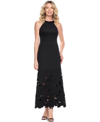 Women's Halter Neck Sleeveless Midi Dress