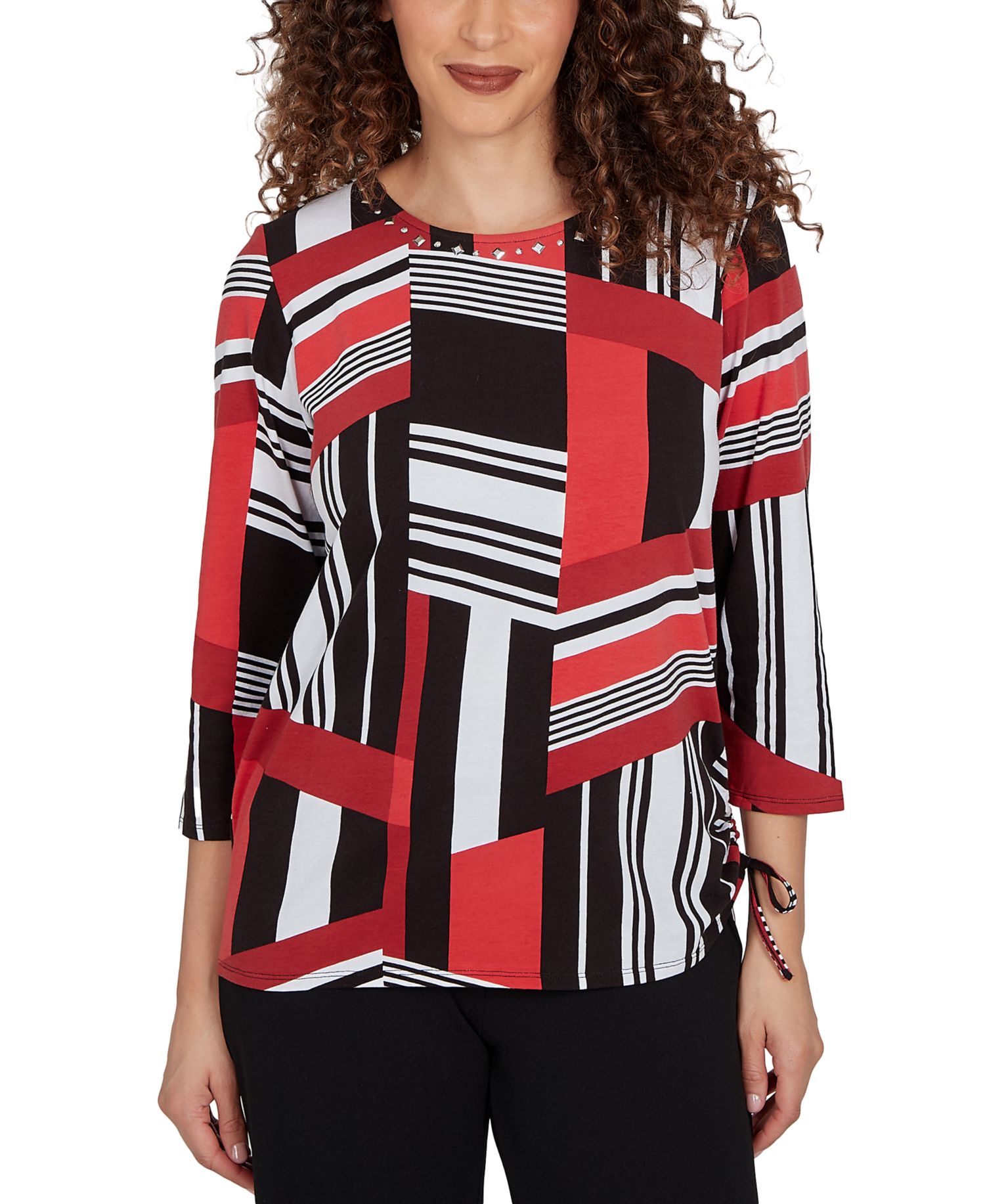 Petite Slashed Glass Knit Top