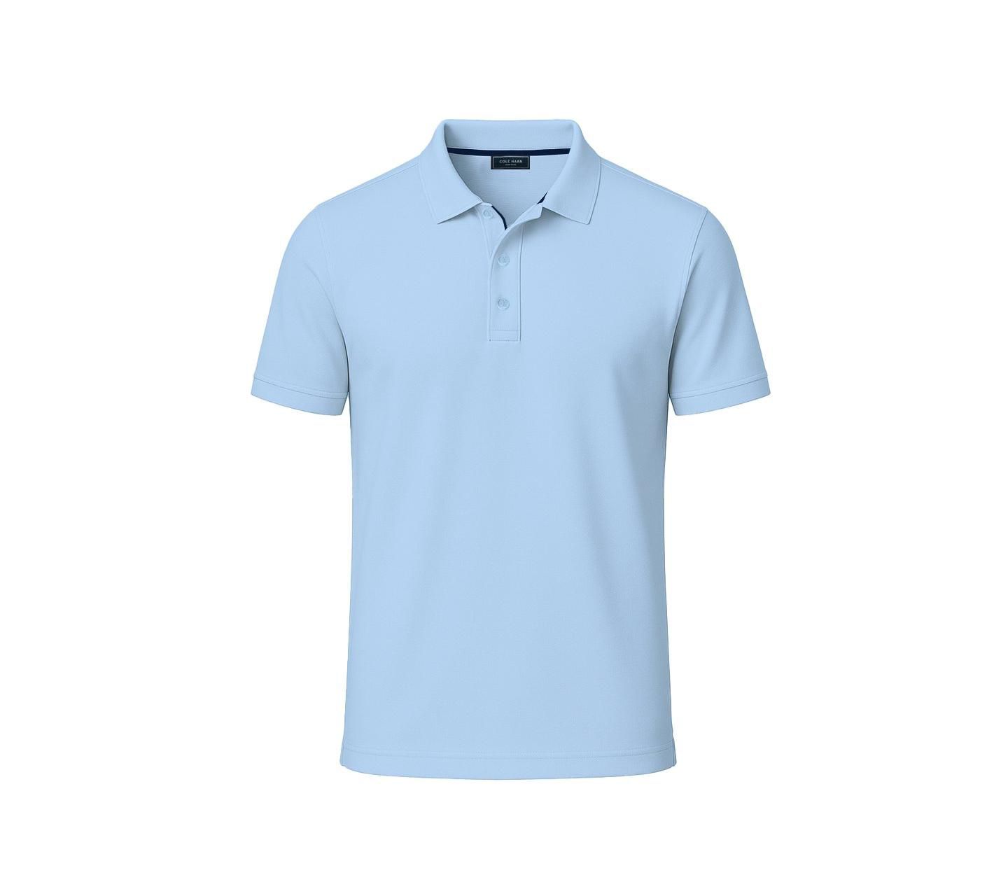 Мужское поло Cole Haan Golf Apparel Ashland Golf Slim-Fit Short-Sleeve Polo Shirt, цвет: Nantucket Breeze — фото 5