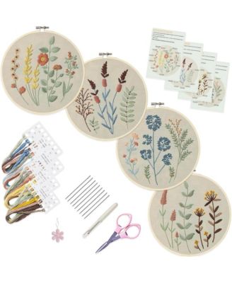 Beginner Craft Kit Embroidery Crochet Knitting Cross Stitch Projects