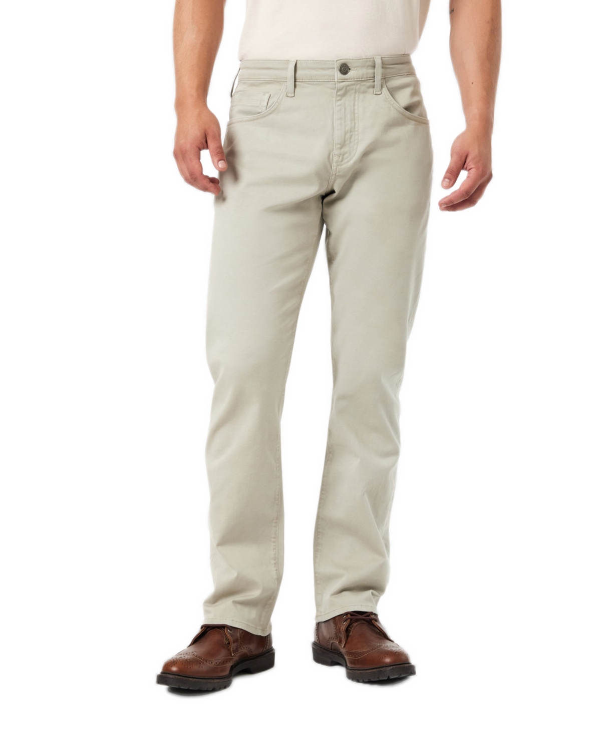 Mavi Jeans Men's Matt Regular Rise Relaxed Leg Casual Twill Pants - Silver casual twill