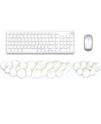 Clear Ergonomic Gel Wrist Rest For Keyboard Mouse Support Comfortable Typing Gaming Office
