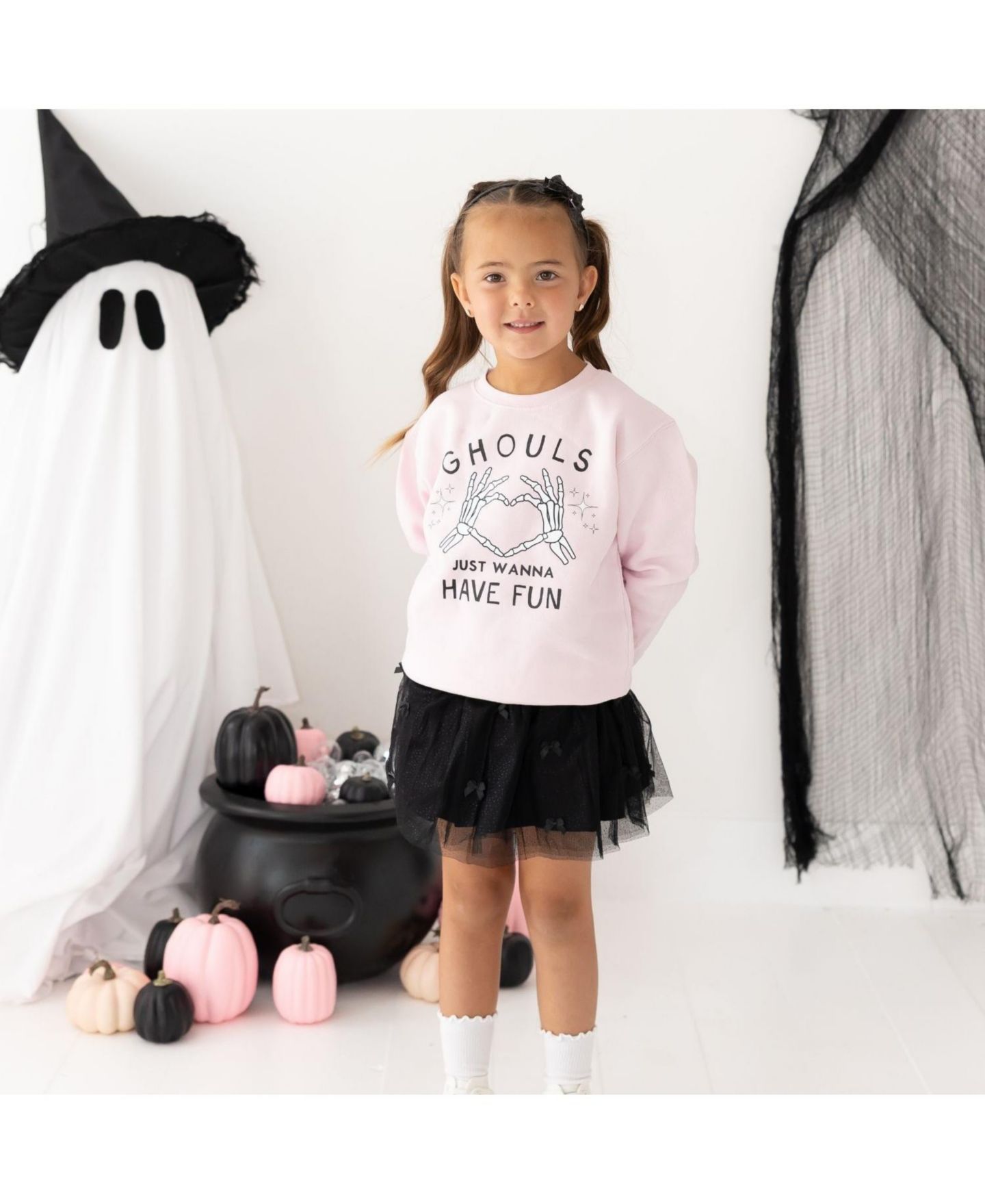 Аксессуары для волос Sweet Wink Glitter Bat Halloween Bow Headband для девочек, цвет: Чёрный — фото 4