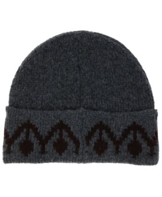 Ribbed Knit Ikat Stretch Fit Beanie
