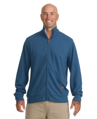 Men's Coastal Texture Full Zip Mock Neck Shirt