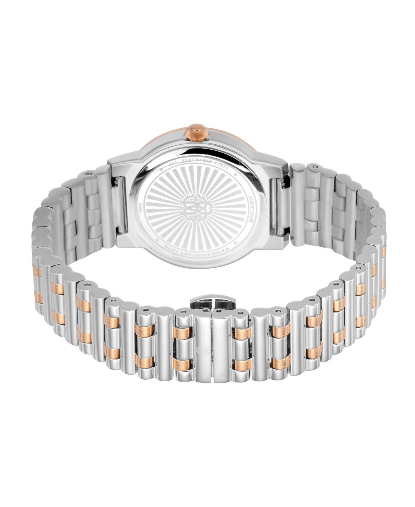 Женские часы Roberto Cavalli Women Snake Core Quartz Two Tone Stainless Steel Bracelet Watch, цвет: Серебряный — фото 2