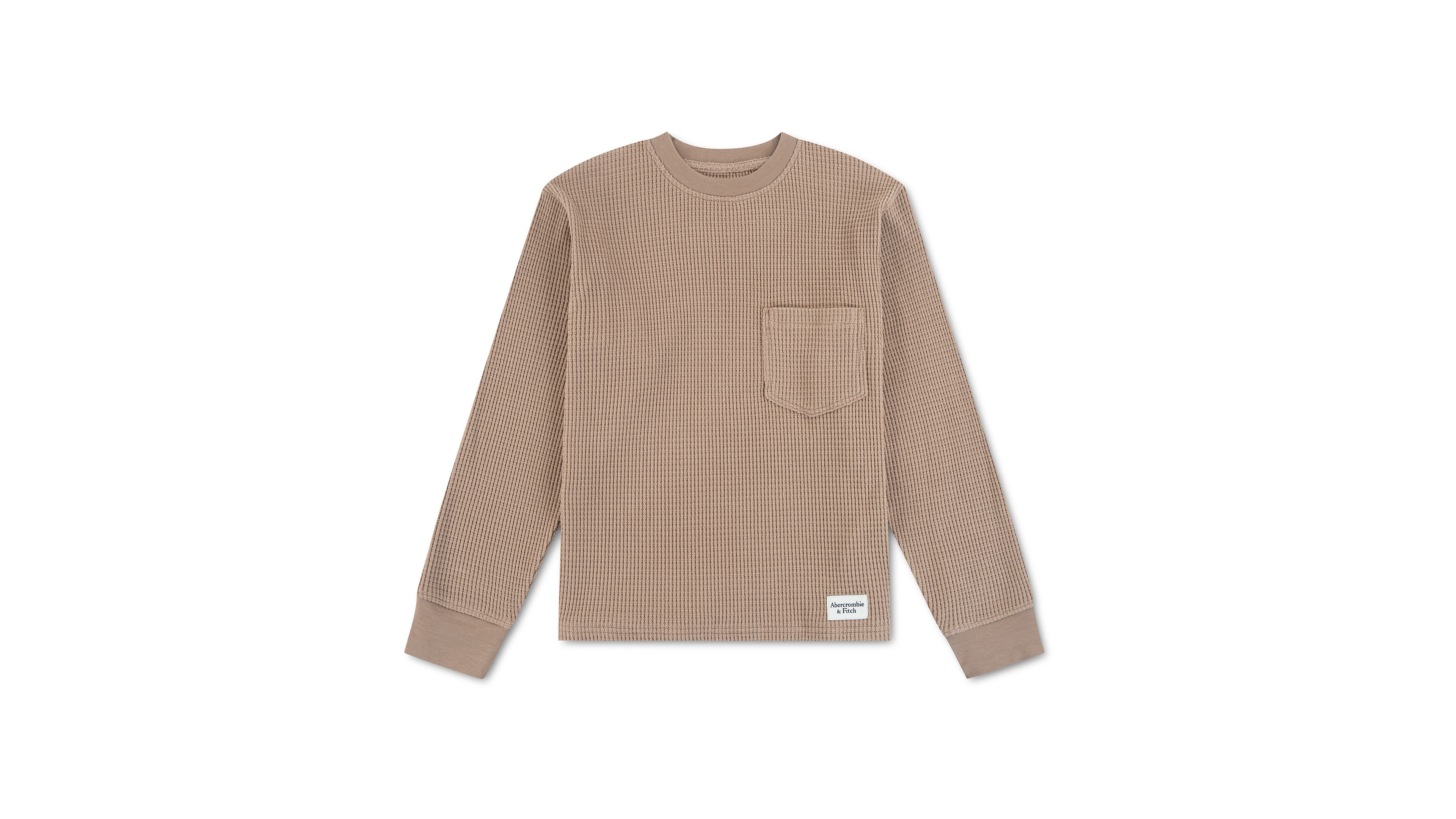 abercrombie kids Boys' 5-18 Thermal Waffle-Knit Long-Sleeve T-Shirt