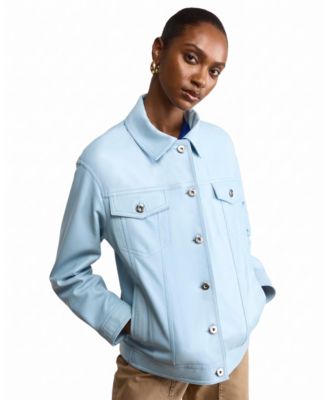 Women's Bobbie Leather Shirt Jacket