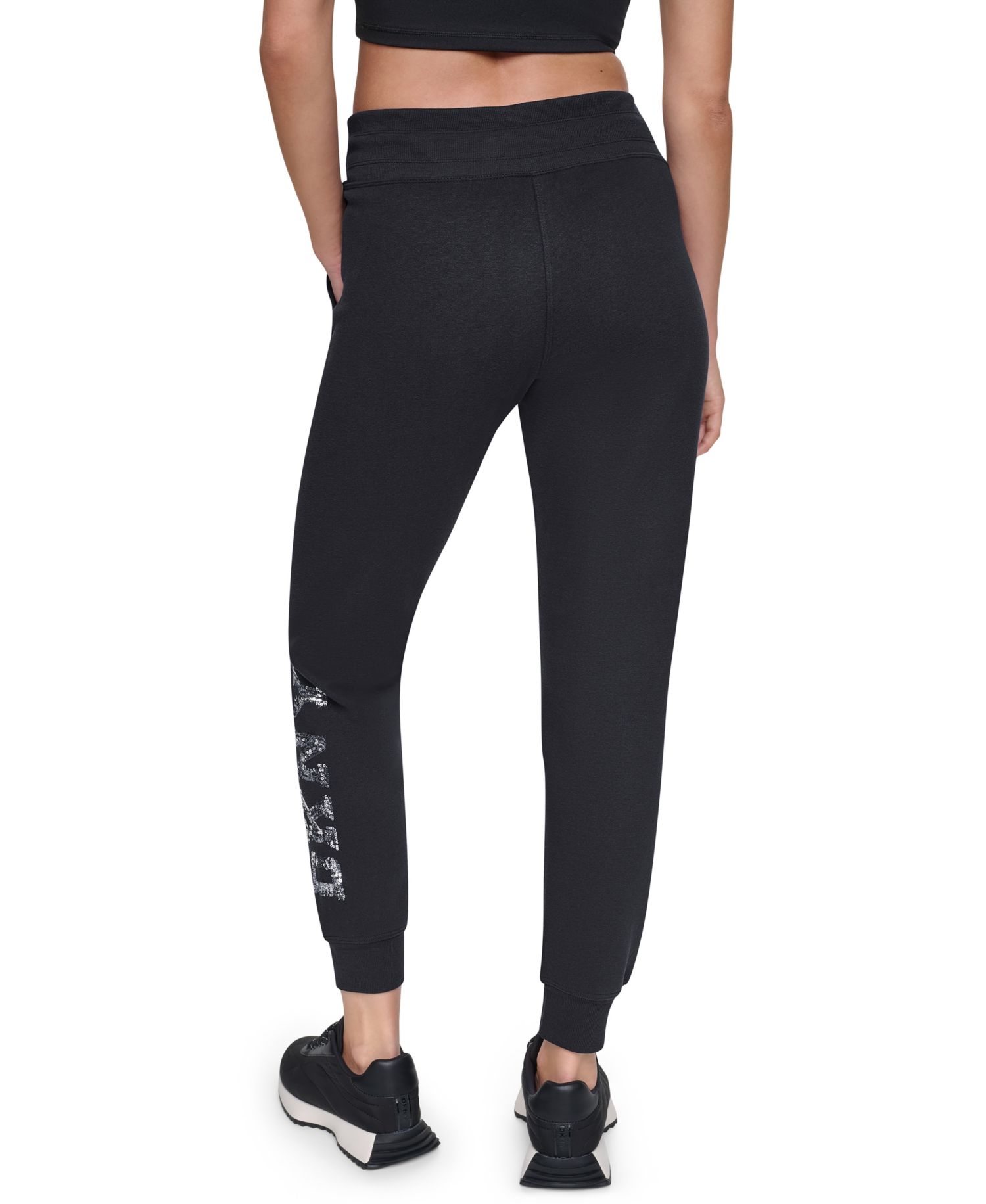 Women's Sequin Mid-Rise Joggers