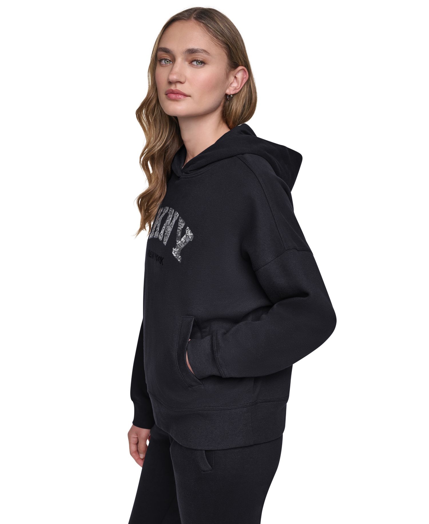 Women's Varsity Sequin Pullover Hoodie
