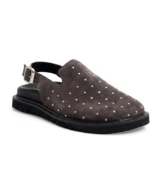 Forever and Always Shoes Women's Our Leather Studded Clogs