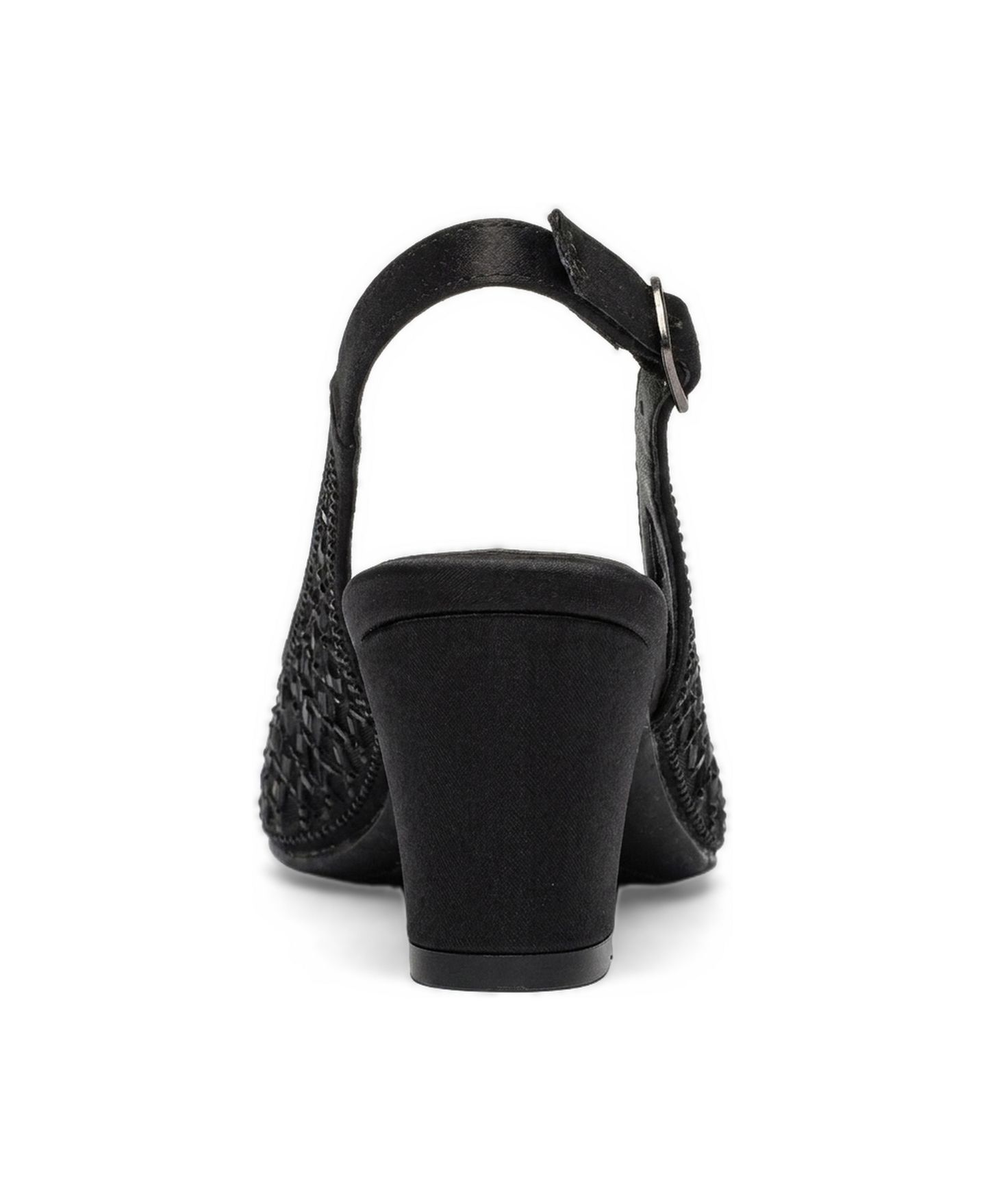 Женские туфли Forever & Always Shoes Gabrielle Slingback Block Heel, цвет: Чёрный — фото 4