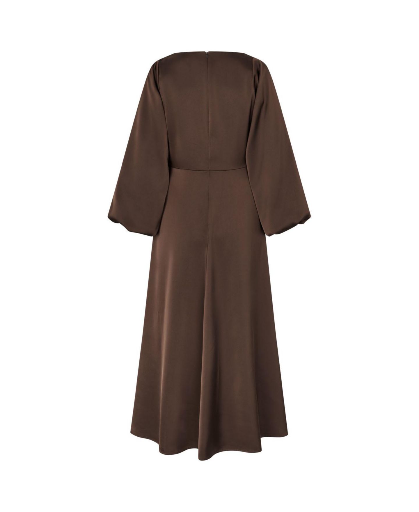 Женское платье CRAS Wrenlee Satin A-Line V-Neck Midi — фото 2