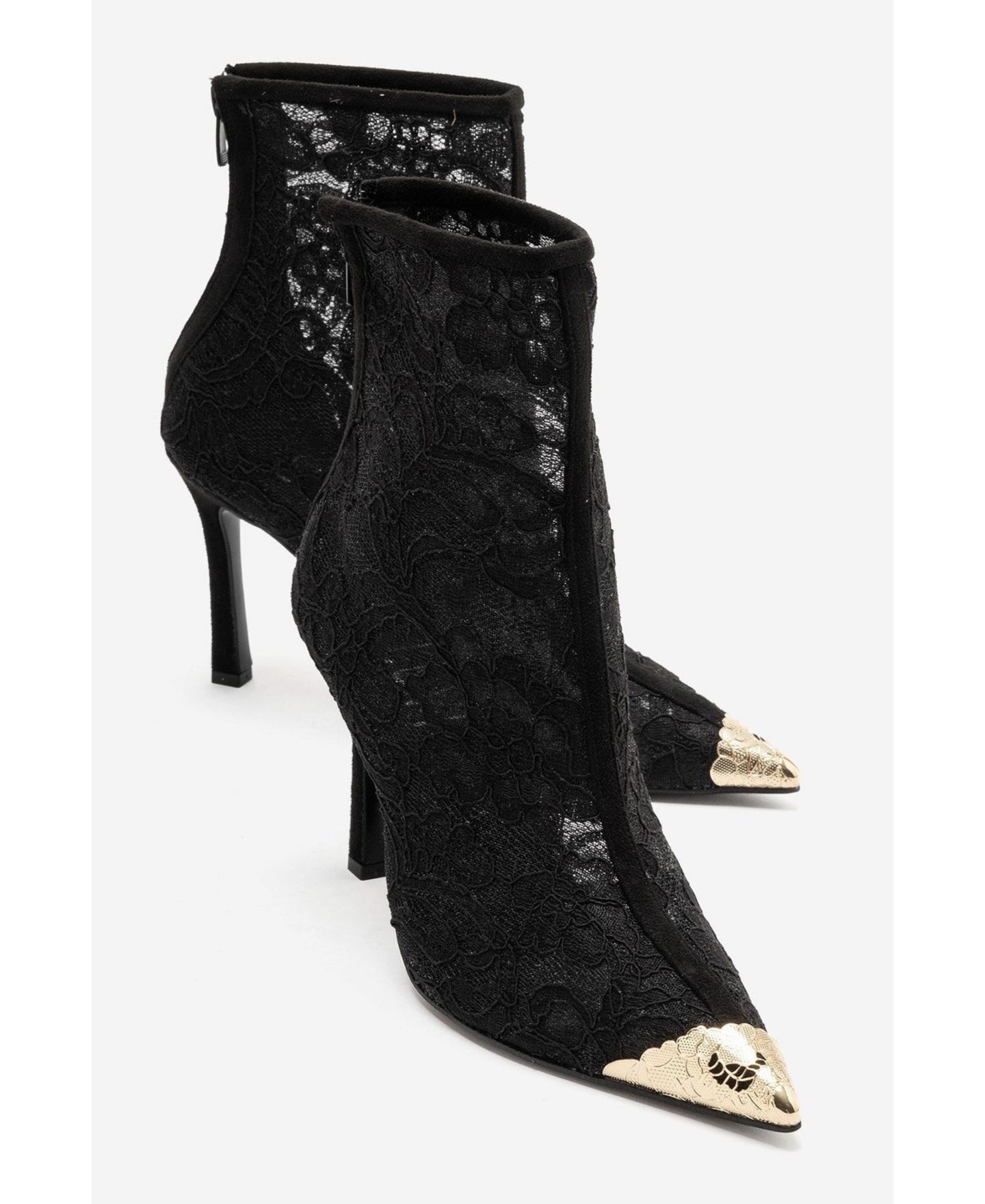 Женские ботинки Prologue Shoes Cliff Stiletto Pointed-Toe Lace, цвет: Чёрный — фото 9