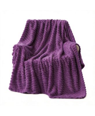 Outdoor Camping Fleece Throw Blanket Cozy Warm Lightweight for All Seasons