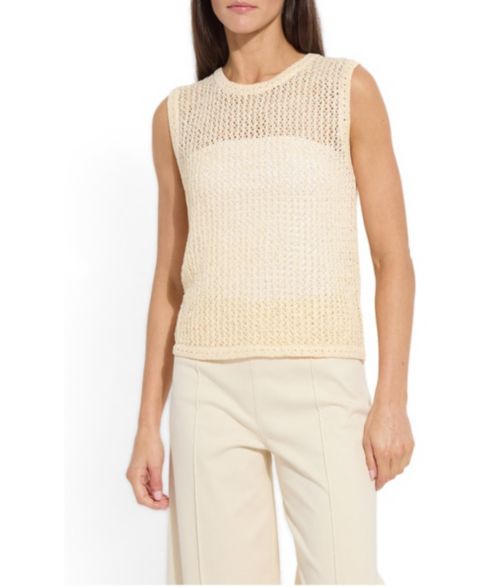 Женский топ LYSSE Avery Sequined Crocheted, цвет: Coco Sequins