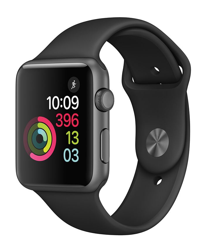 Apple Watch Series 1 42mm Space Gray Aluminum Case with Black