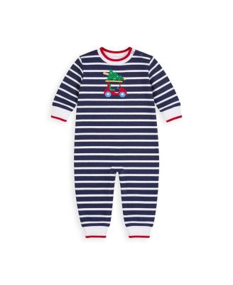 Baby Boys' Holiday Stripe Pique-Knit Longall