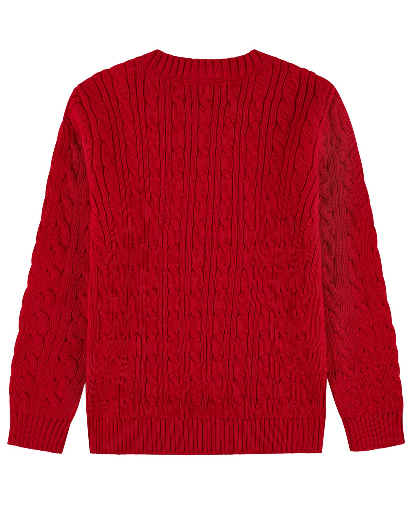 Свитер Lacoste Cable-Knit Crewneck для мальчиков, цвет: Lacoste Rouge — фото 2