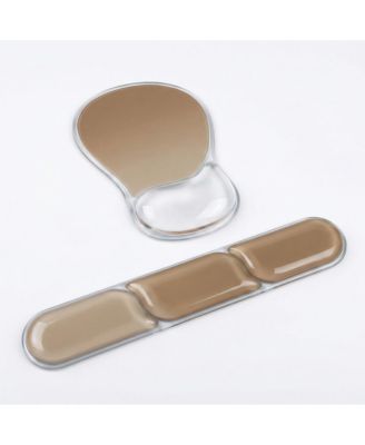 Ergonomic Gel Mouse Pad and Keyboard Wrist Rest, 2-Piece Set for Most Smooth Desks
