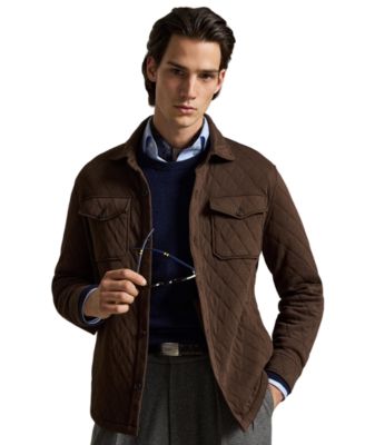 Men's Quilted Double-Knit Jersey Overshirt