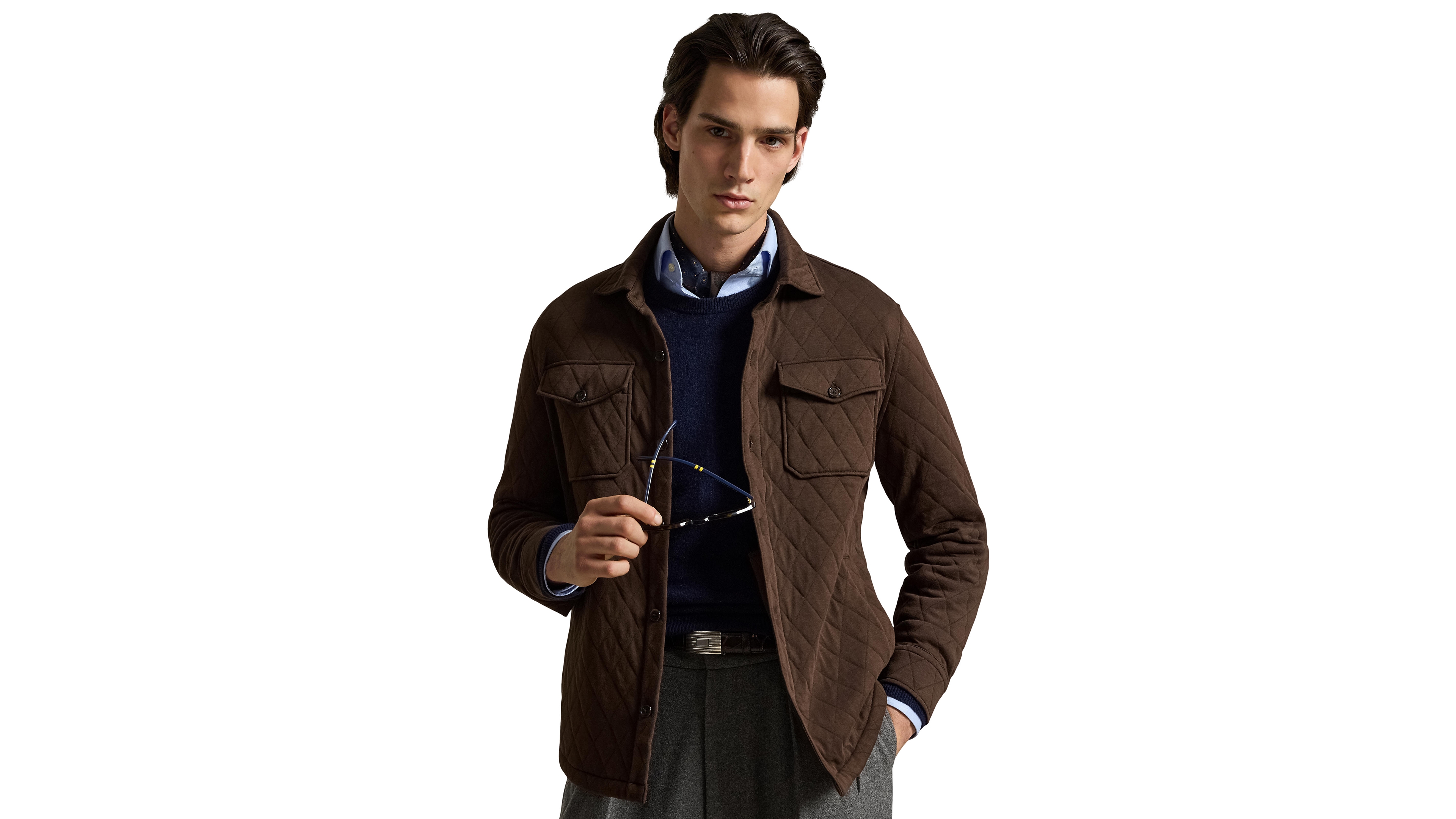 Polo Ralph Lauren Men's Quilted Double-Knit Jersey Overshirt