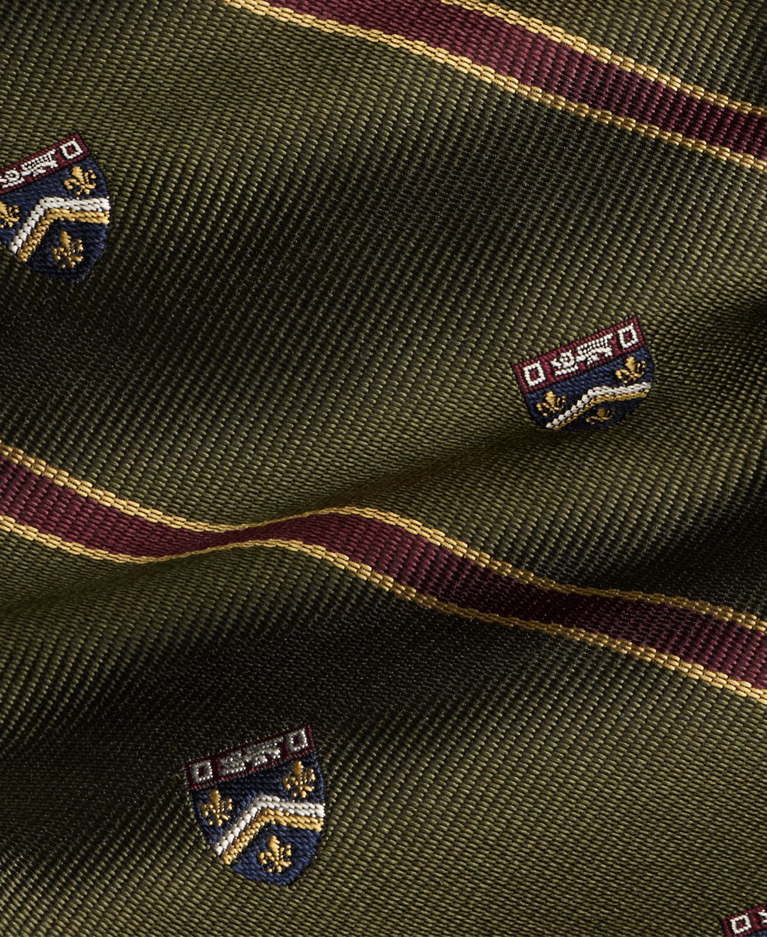 Men's Club Striped Silk Repp Tie