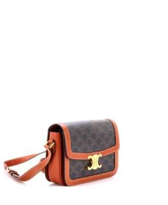 Medium Triomphe Shoulder Bag Triomphe Coated Canvas