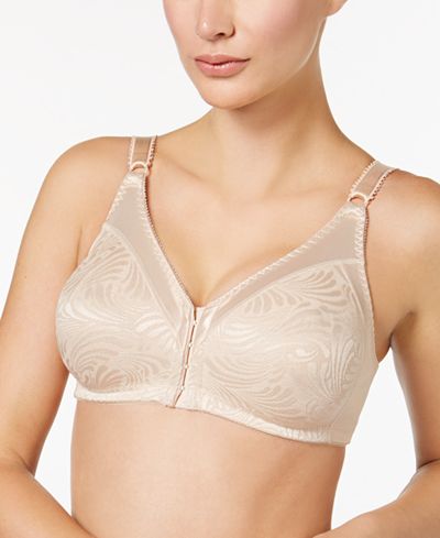 Bali Double Support Front-Close Embroidered Bra DF1003