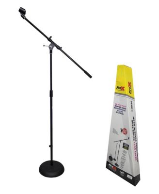 T-MIC06 36-56 Inch Adjustable Round Base Microphone Stand with Boom