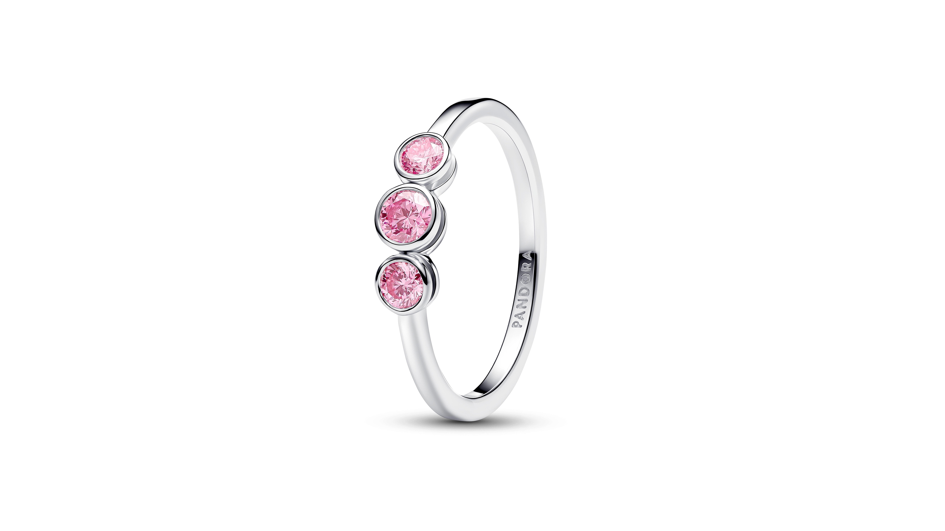 Pandora Lab-Grown Diamond Three Stone Ring (1/2 ct. t.w.) Sterling Silver