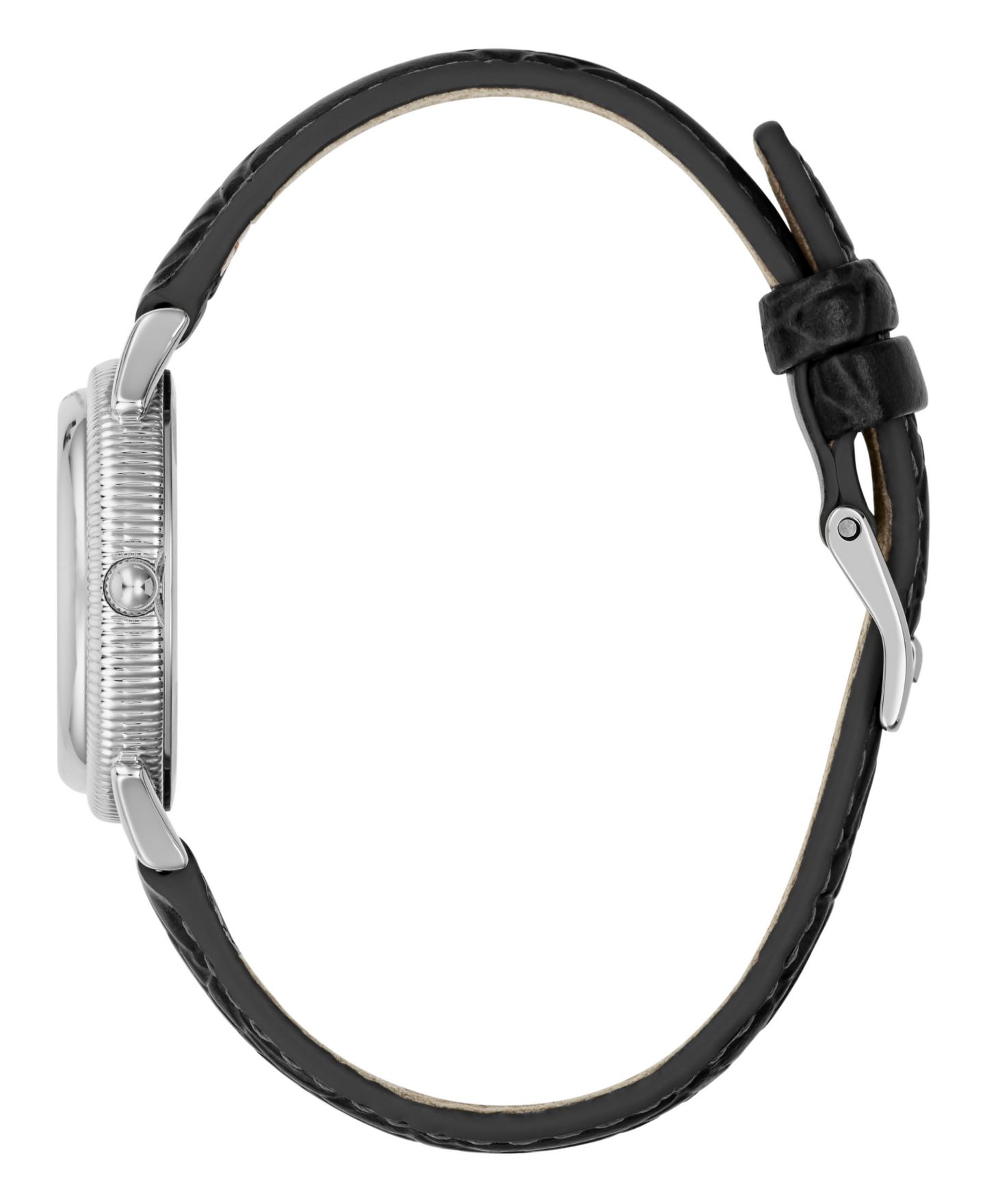 Часы GUESS Unisex Quartz Analog Black Leather 31mm — фото 2