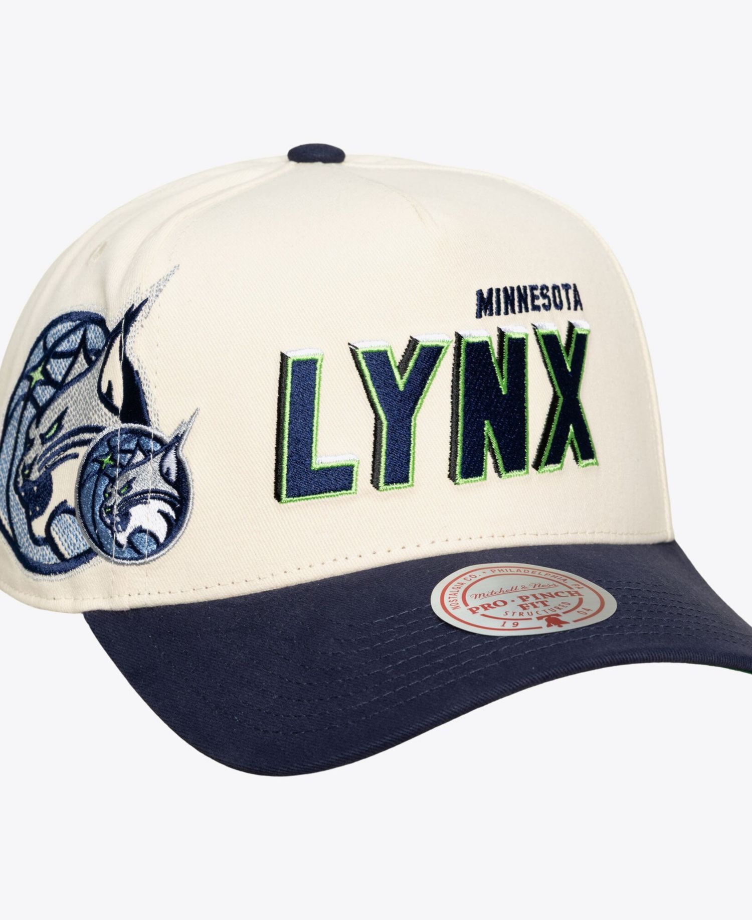 Men's and Women's Cream Minnesota Lynx Cooperstown Collection Big Time Pro Crown Snapback Hat