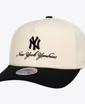 Men's Cream/Black New York Yankees Flawless Stretch Snapback Hat