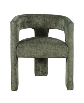 Modern Upholstered Counter Stool, Iron Frame, Rust, Single