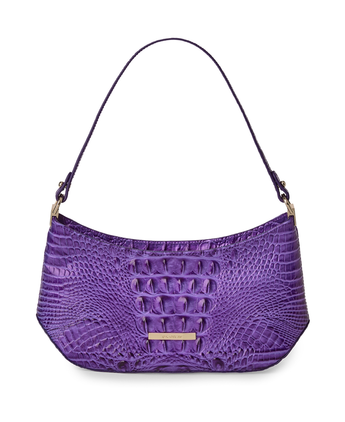 Brahmin Lilibeth Melbourne Small Leather Shoulder Handbag - Cosmic Purple