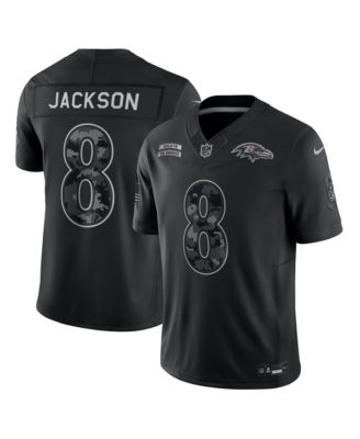 Men's Nike Lamar Jackson Black Baltimore Ravens 2026 Salute to Service Limited Jersey