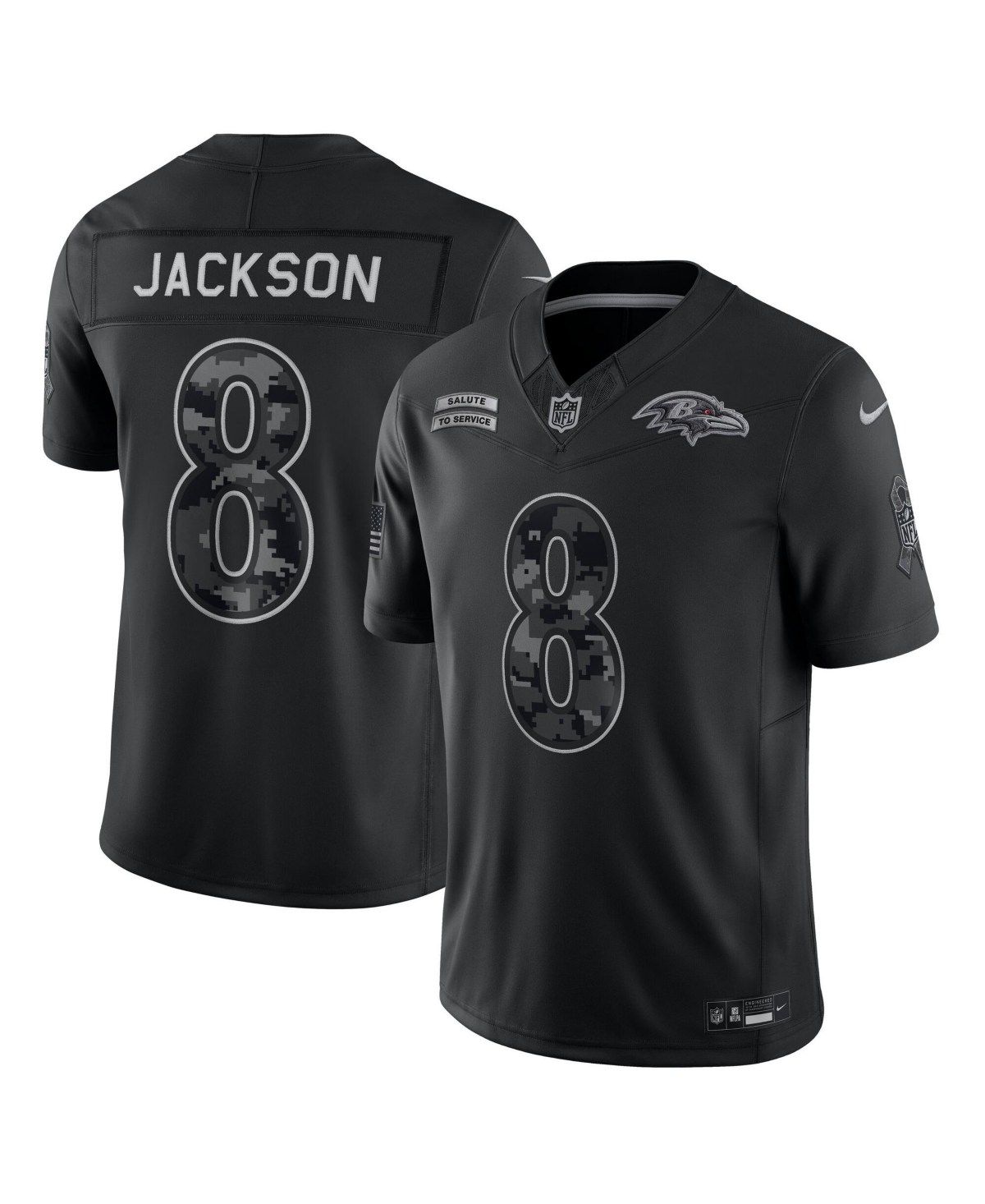 Nike Men's Black Baltimore Ravens Stitched Limited Jersey