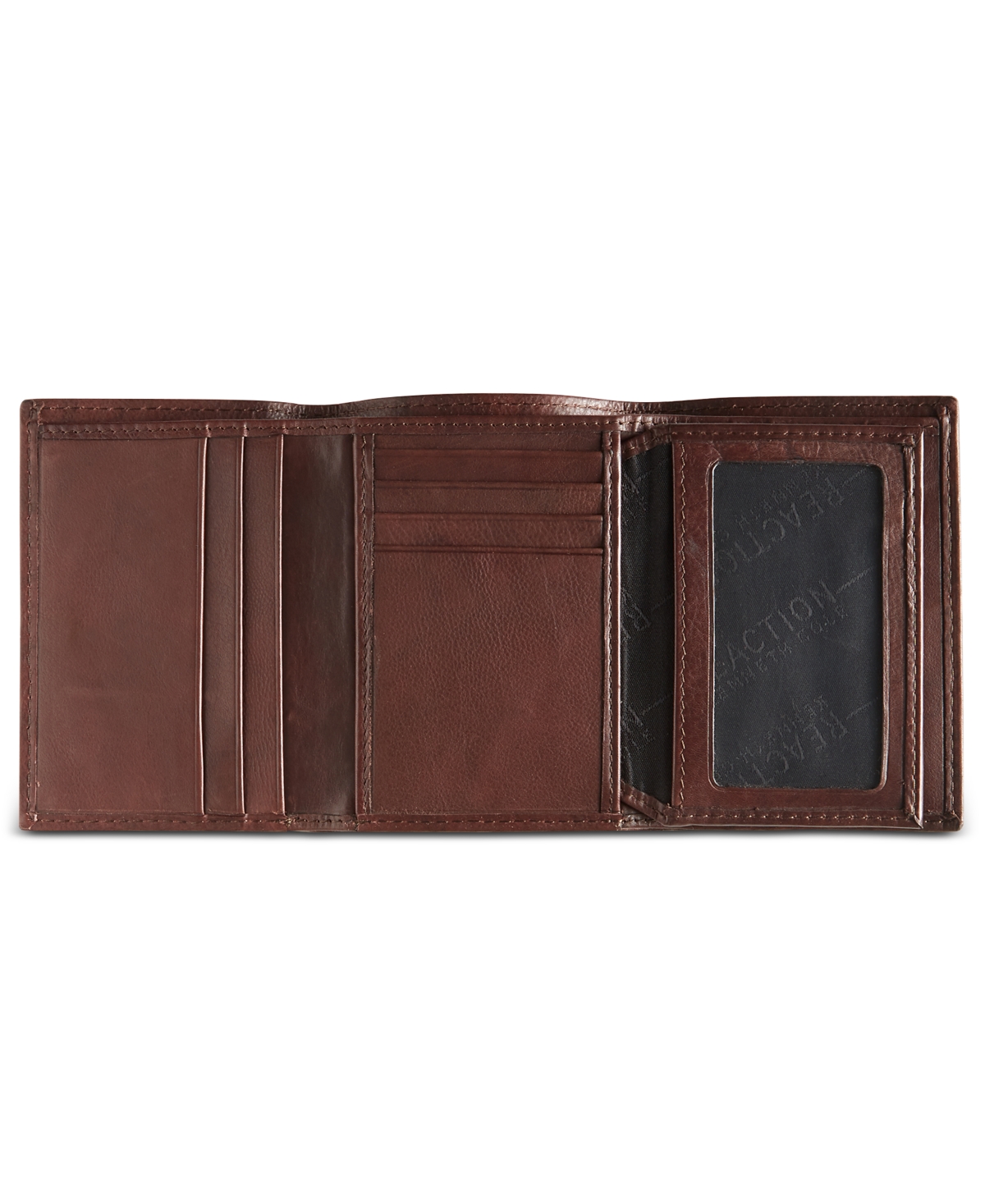 Men's Leather Rfid Extra-Capacity Trifold - Grey