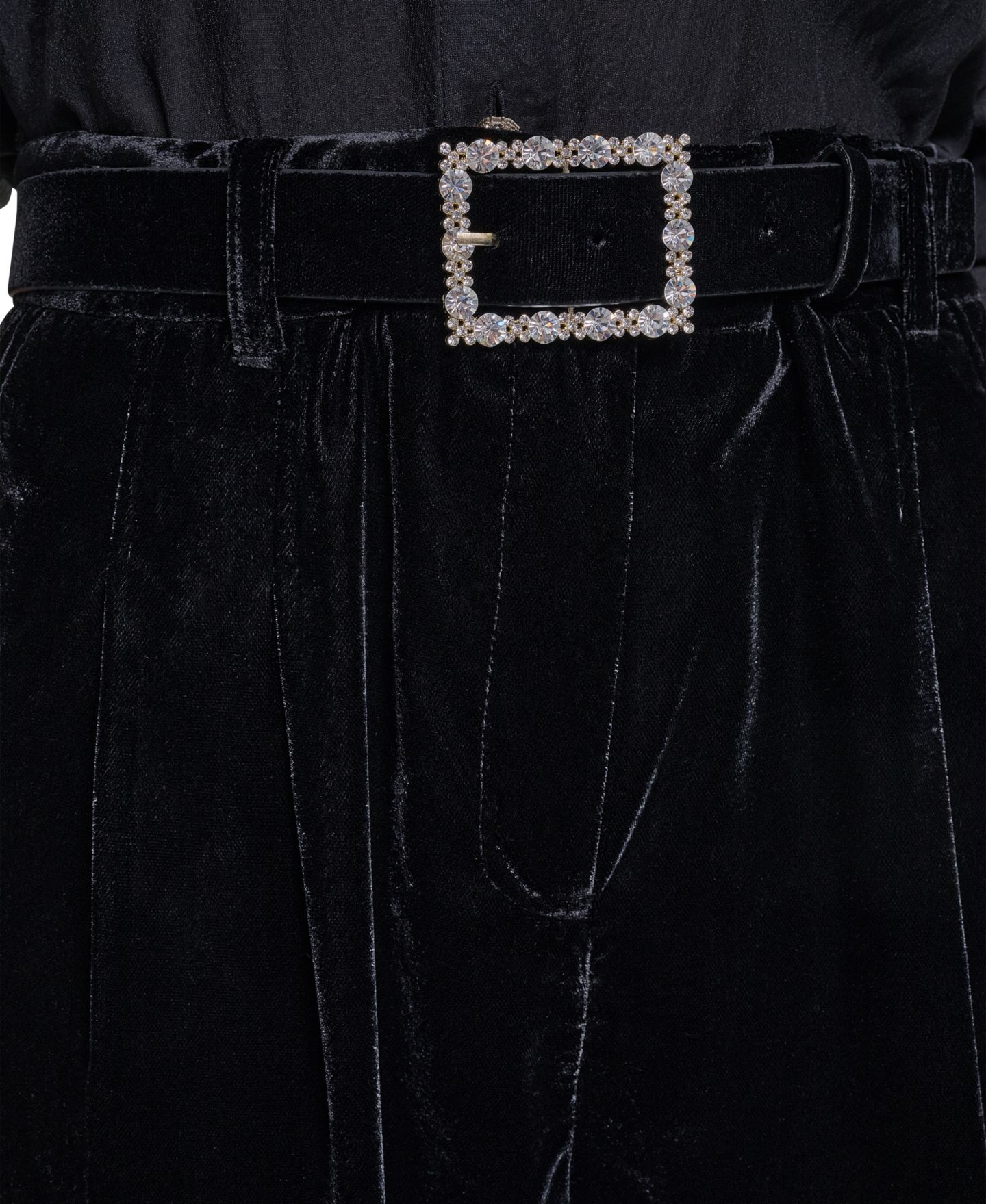 Женские брюки KARL LAGERFELD PARIS Velvet Skinny Ankle, цвет: Чёрный — фото 7