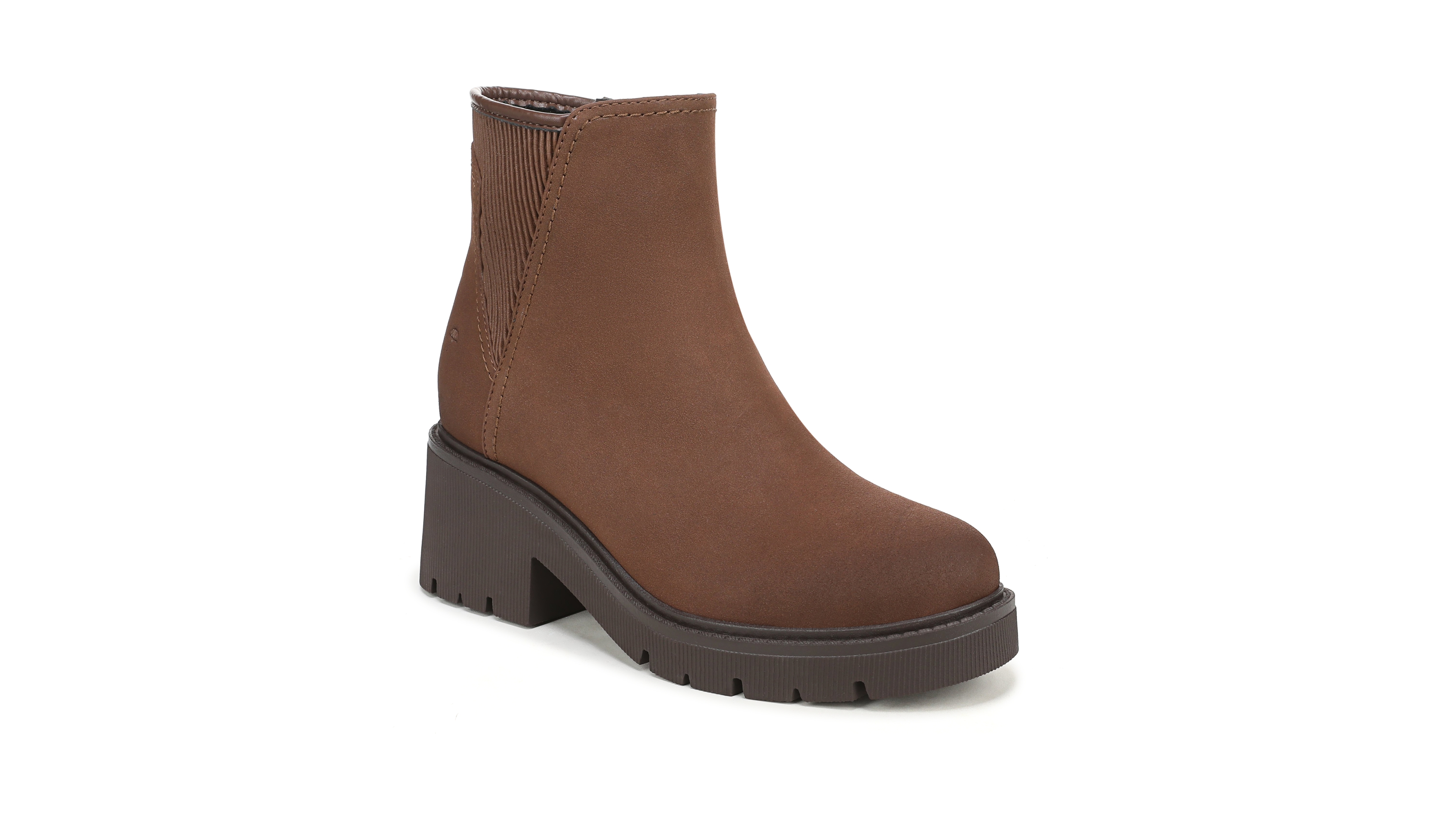 Naturalizer Women's Janet Faux Leather Zip Block Heel Booties